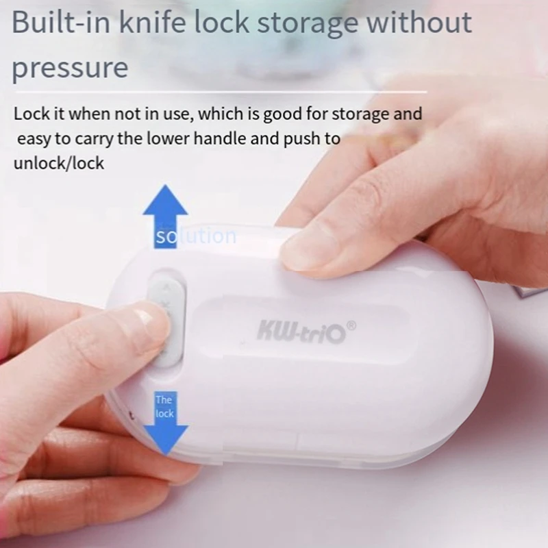 KW-Trio 3-Hole Paper Punch Handheld Mini Puncher DIY Handheld Paper Puncher Student Handmade Scrapbook Puncher