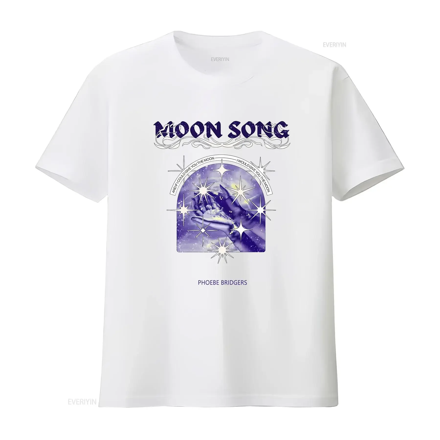 

Moon Song Phoebe Bridgers Эстетическая футболка LLL331 винтажная стираная дышащая повседневная модная удобная мягкая дизайнерская одежда