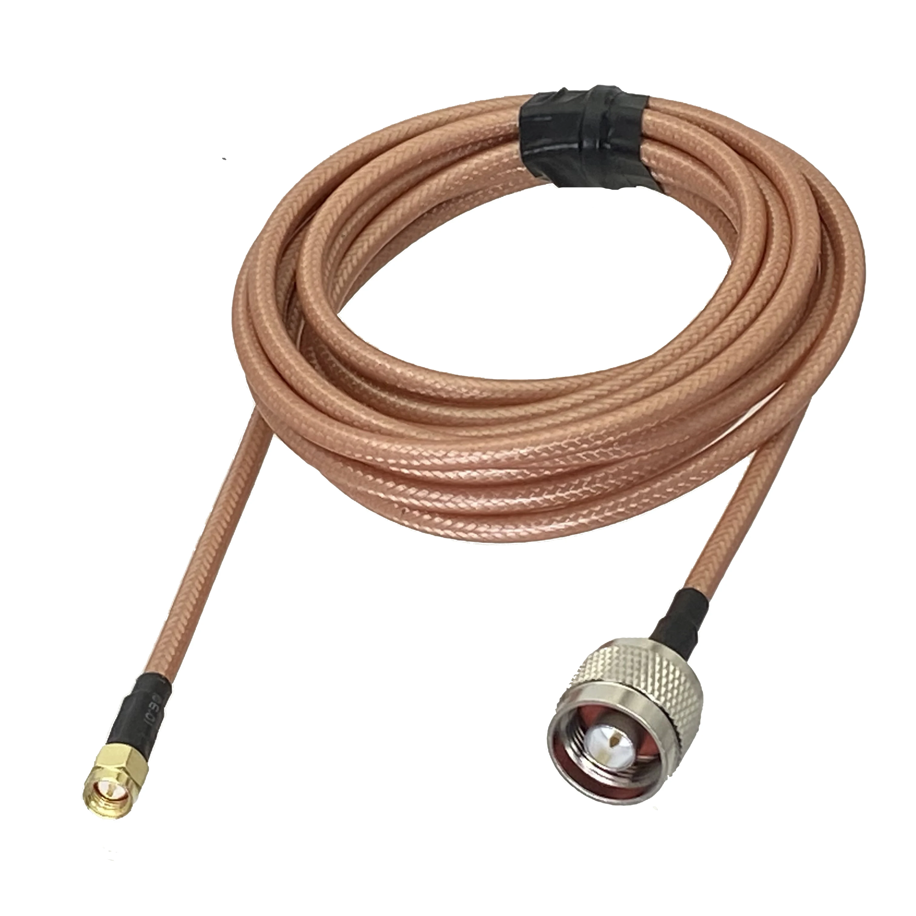 RG142 Double Shield N Male Plug to SMA Male Plug Connector RF Coaxial Jumper Pigtail Cable Wire Terminals 6inch~5M