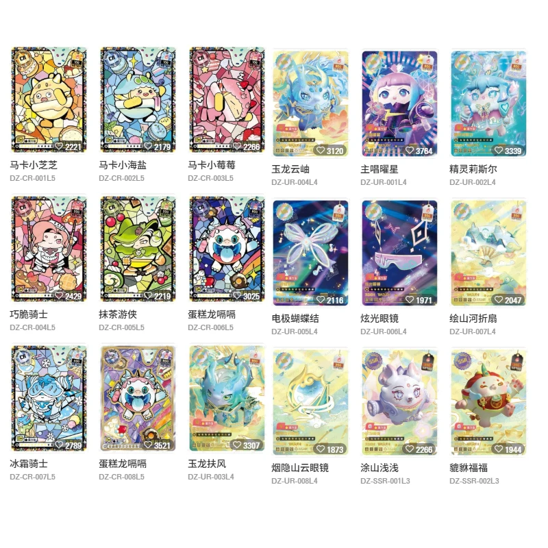 Eggy Party Trading Cards T2W1 Cute Collection Card Q Style Character Paper Anime Hobby Merchandise Gift For Fans