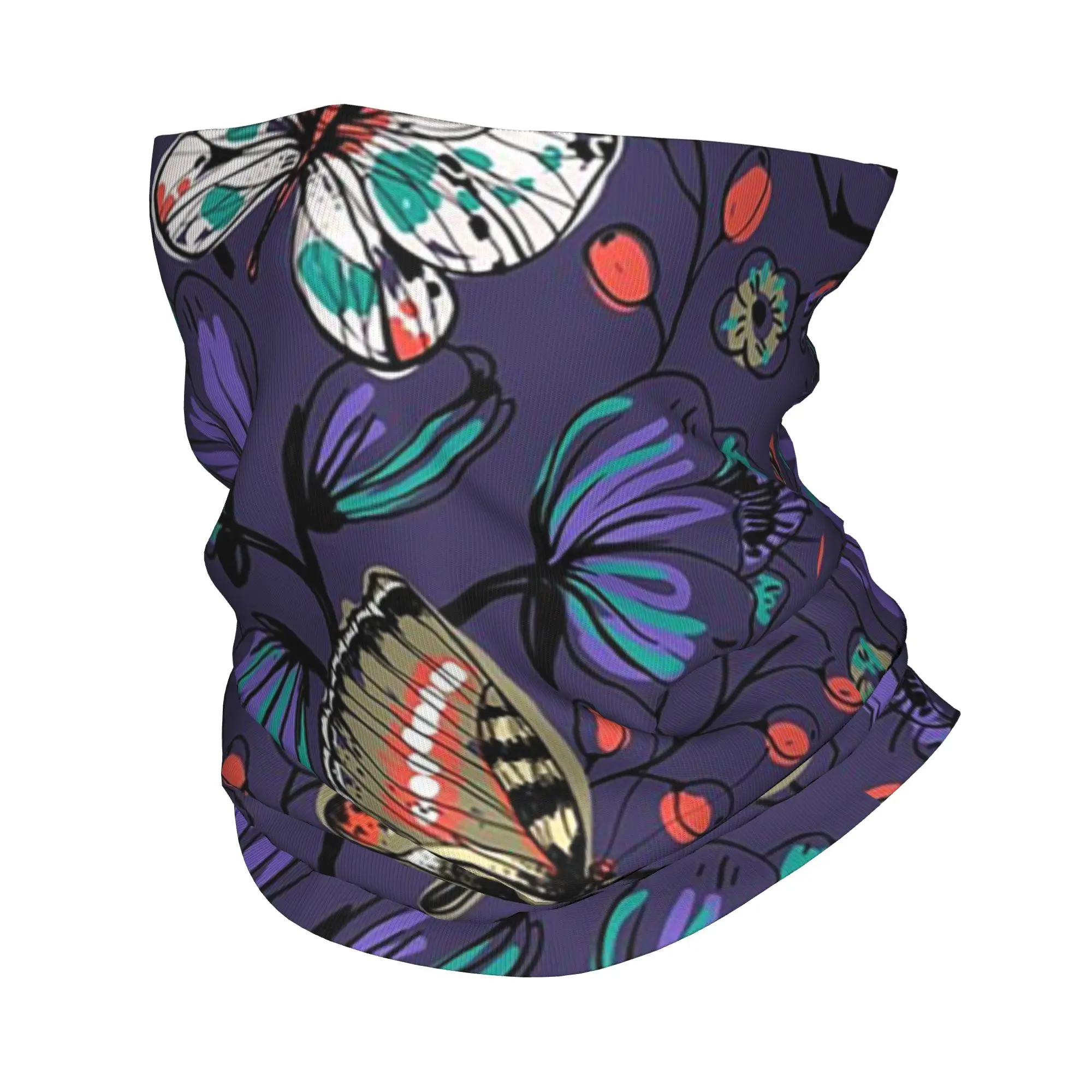 

Бандана с цветочным узором и принтом бабочек, многофункциональная маска-шарф, балаклава для бега, для мужчин, женщин и взрослых