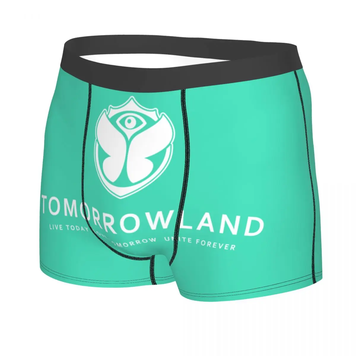 Custom Tomorrowlands Underwear  Print Belgian Electronic Dance Music Festival Boxer Shorts Panties Briefs Breathable Underpants