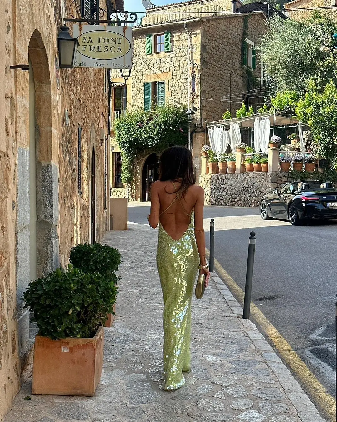 Women Slim Square Collar Lace Up Sleeveless Sexy Sequin Backless Party Dress Female Evening Dresses 2025 Summer Lady Vestidos