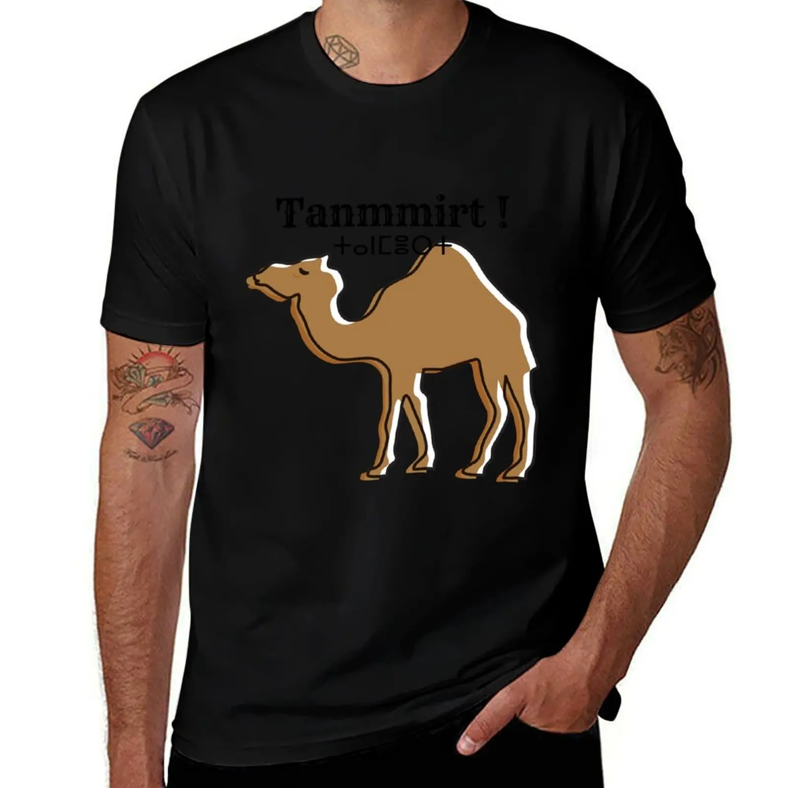 CAMEL T-Shirt Big and Tall Basic Tee Shirt T-Shirt