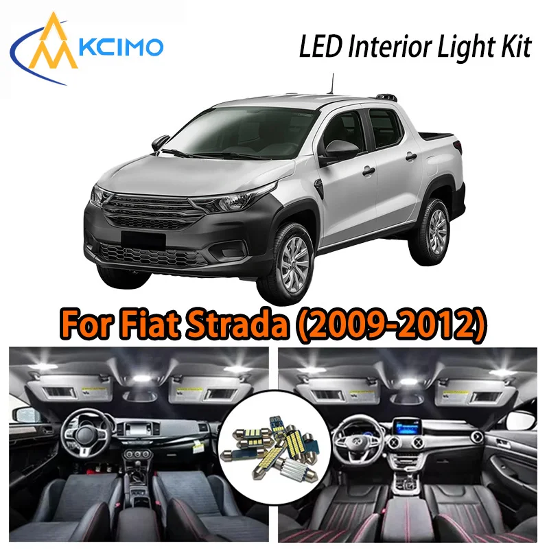 

KCIMO For Fiat Strada (2009-2012) Premium LED Interior Kit - 2 Colors , Quick Installation, Long-Lasting