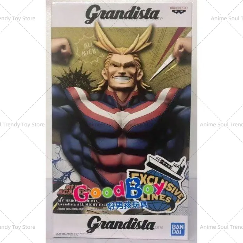 En Stock Original BANDAI BANPRESTO Grandista ALL MIGHT figura Anime My Hero Academia figuras de acción PVC colección modelo juguetes como