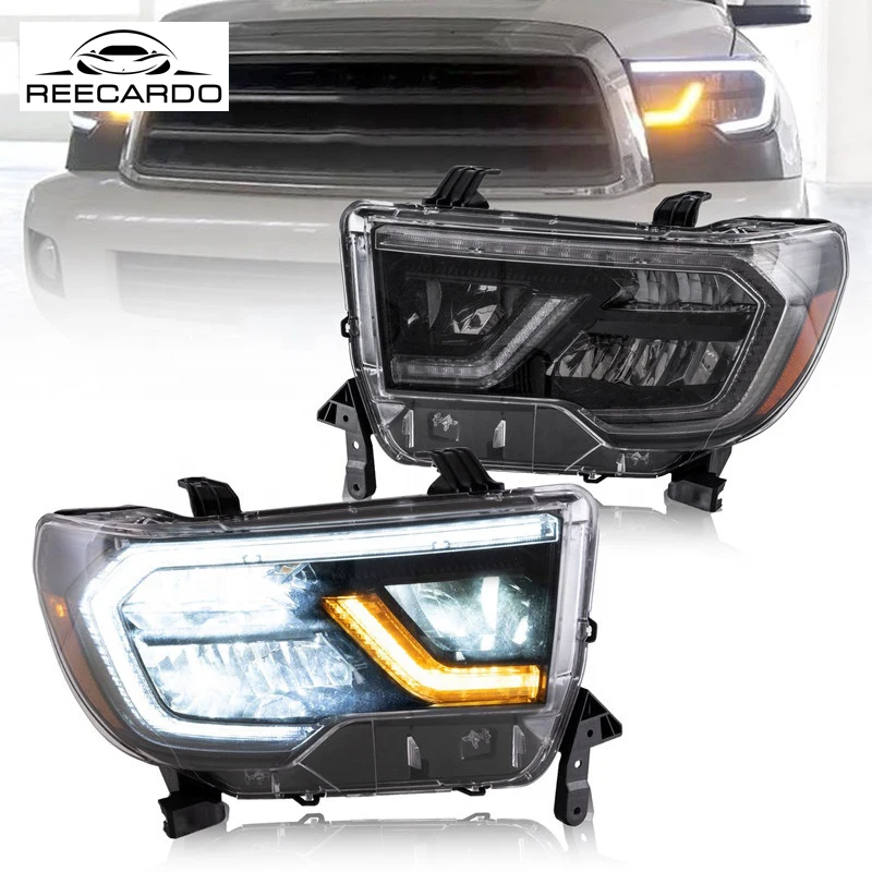 

Factory LED Auto Headlights With Sequential Car Head Lamp 2007-2017 2018 Tundra Headlamp For Toyota Tundra Sequoia Head Light