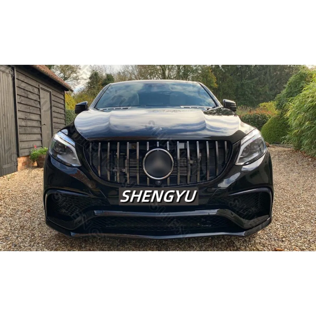

Body Kit for Mercedes benz GLE W166 COUPE Sport 16-19 Change to AMG Include Front Car Bumper Assembly Rear Lip Exhaust Pipes