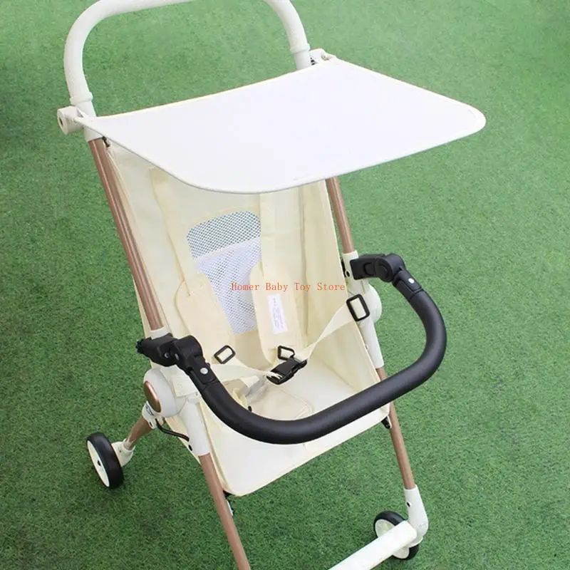 J0PF عربات أطفال سلامة الرضع مسند الذراع الوفير العالمي انفصال مقبض لينة بولي PU درابزين جلد لاستخدام عربة الجيب #5