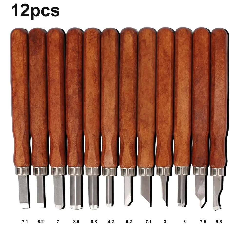 

12pcs Wood Carving Tools Chisel Woodworking Carving Cutter Hand Tool Set Wood Carving Chisel DIY Peeling Woodcarving