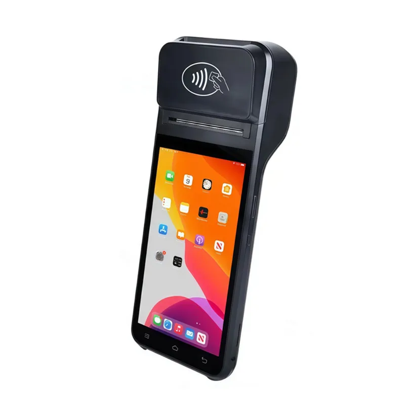 Handheld 5.5-inch Touch Screen POS Terminal 4G Mobile Payment Cash Register with NFC Scanner 58mm Thermal Printer for Business