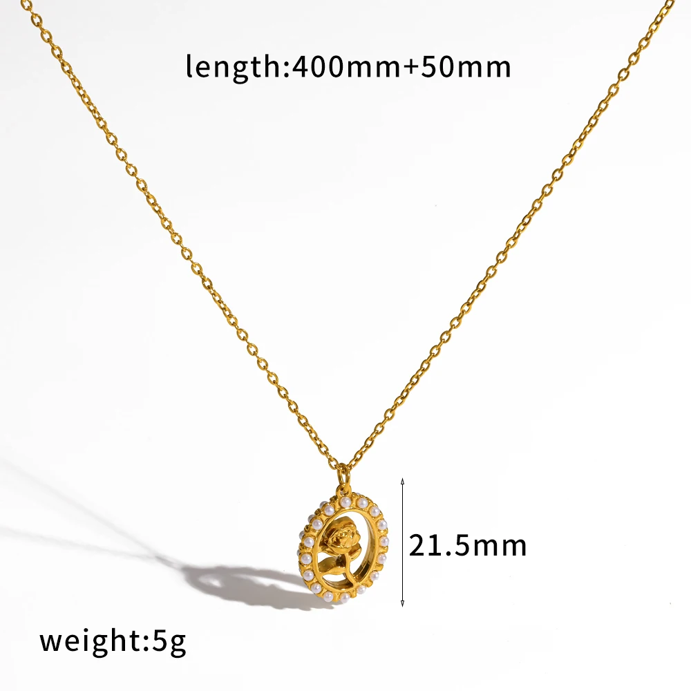 Modische, exquisite, glitzernde Zirkon-geometrische Anhänger-Halskette für Damen aus Edelstahl, farbecht, elegante Halskette, Schmuck – Detail 7