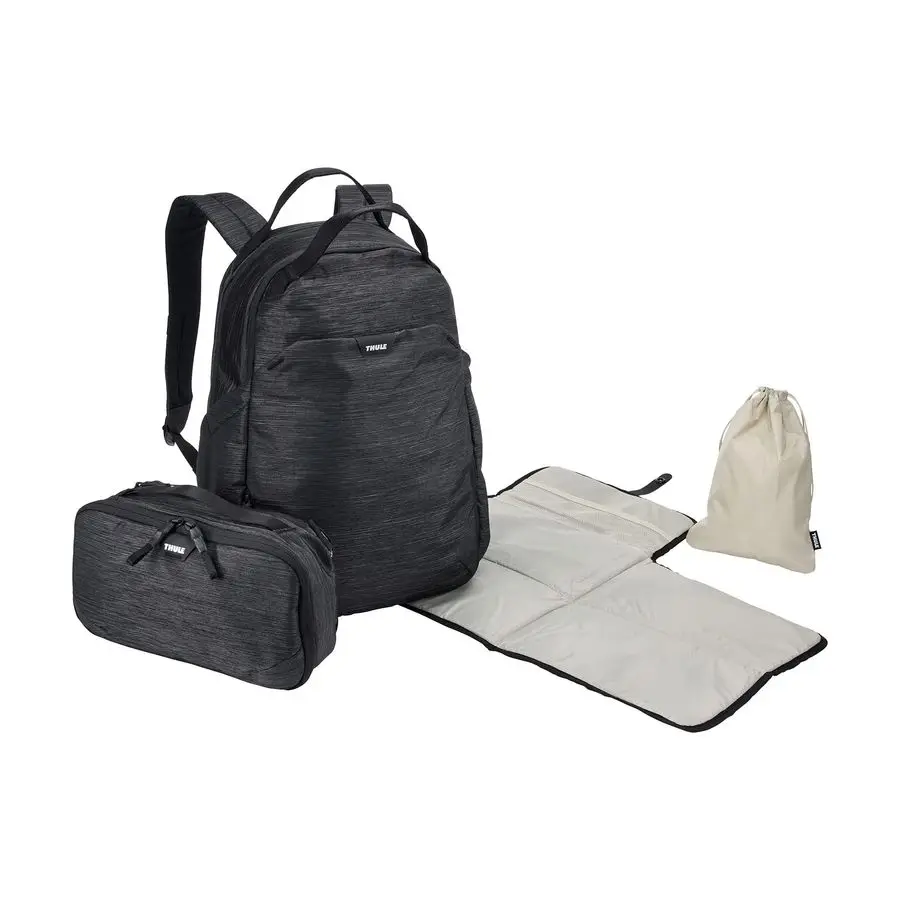 Veranderende rugzak Luiertas Rugzak Zwangerschapsrugzak Babytas met schouderbanden Reisluierrugzak, Zwart