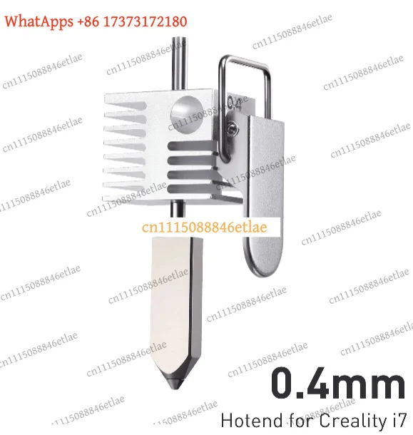 k3 Nickel-Plated Copper Alloy Hotend with Hardened Steel Nozzle for 3D Printer, Compatible for SPARKX i7 Series Parts