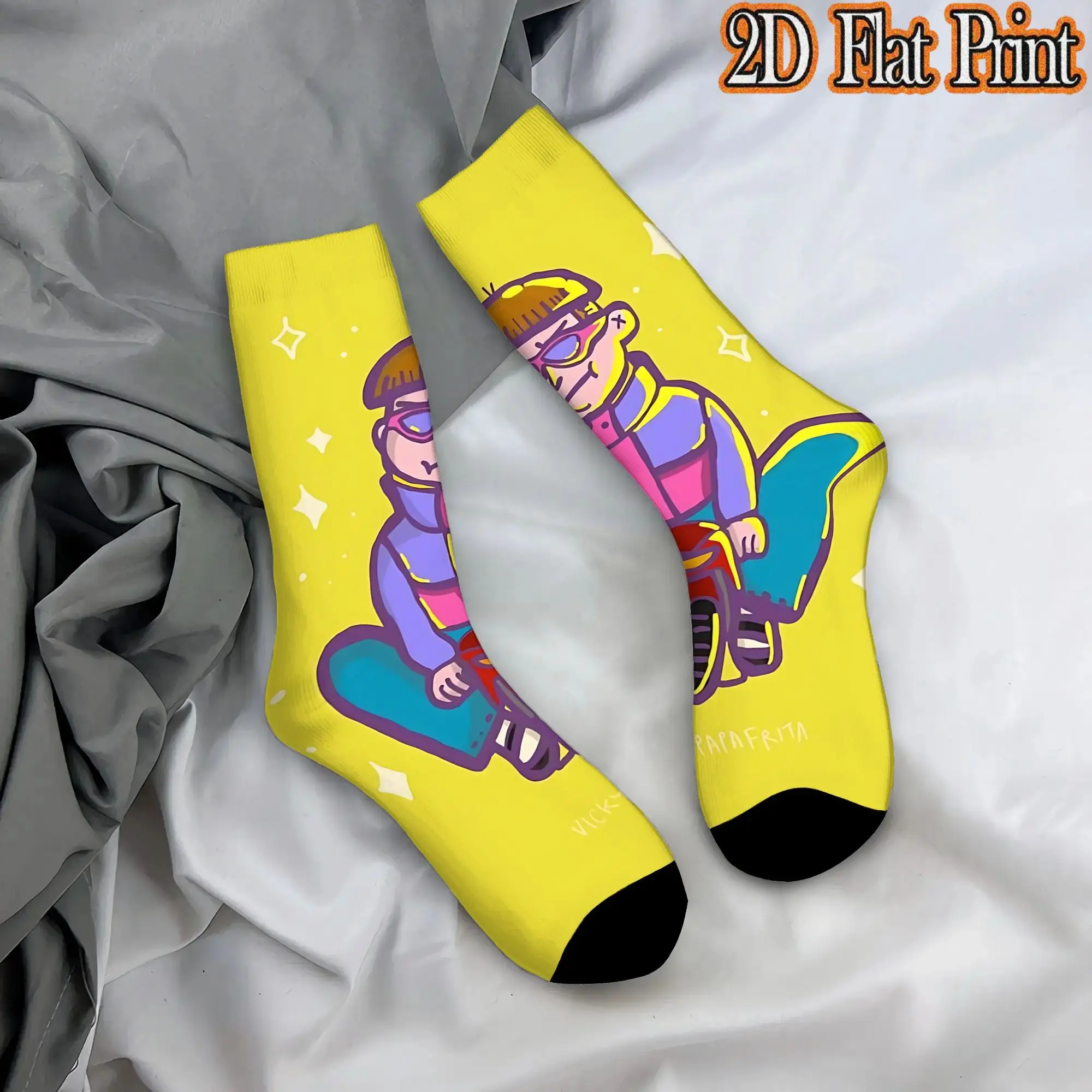 Oliver Tree Novelty Men's  Mid Tube Winter Socks Unisex Suitable Crew Sock Cycling Socks