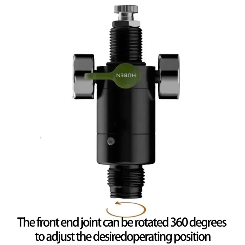 HUBEN-Power Cricket Pressure Regulator, 1-3000psi, Rotates at the Front End 360 Degrees