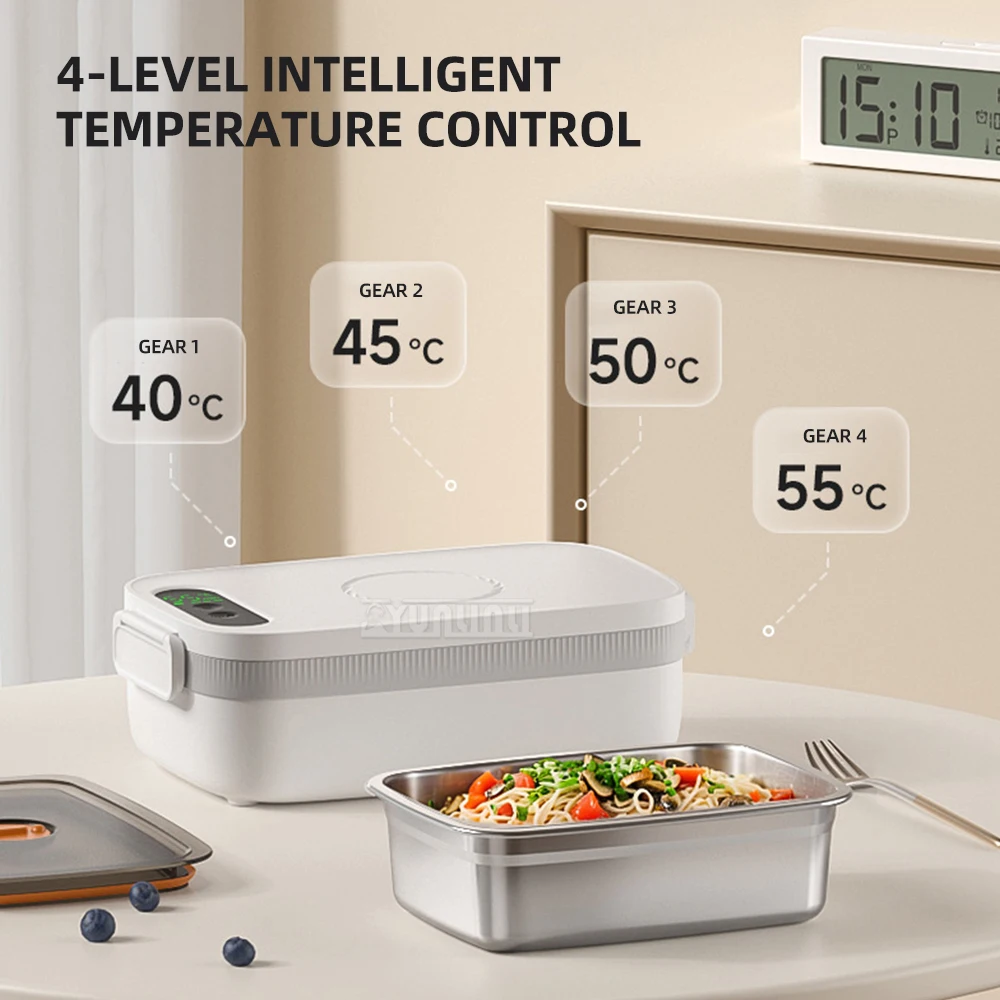 電気加熱弁当箱 304 内釜無水注入充電モデル FH-4B ステンレス鋼フードウォーマーポータブル