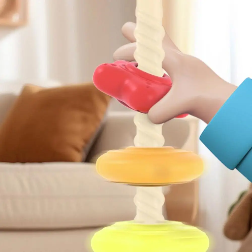 ไม่สม่ําเสมอ Rainbow Stacker ของเล่นเด็ก Rainbow Tower Montessori ของเล่นหมุนสกรู Bolt ของเล่น STACKABLE Early Education