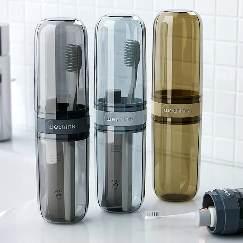 Toothbrush Storage Box Portable Mouthwash Cup Toothpaste Storage Box Toiletry Set Travel Supplies Portable Toothbrush Cup