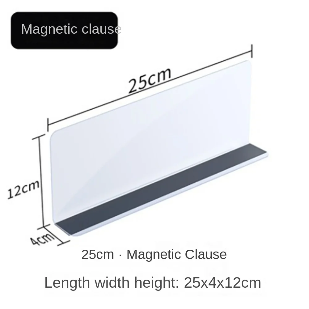 2024 Pvc PVC Partition Split Type Shelves Durable Home Storage Partition Plate Practical Desktop Storage Rack Convenience Store