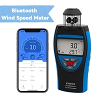Cup Anemometer 0.3~42m/s Handheld Digital Anemometer,Bluetooth Wind Speed ,HVAC Avg Air Volume,CFM Altitude, Barometric Pressure