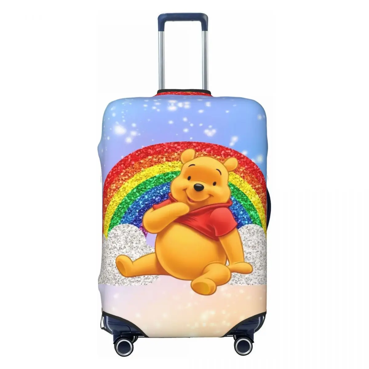 Custom Winnie The Pooh Cartoon Bear Luggage Cover Elastic Travel Suitcase Protective Covers Fits 18-32 Inch