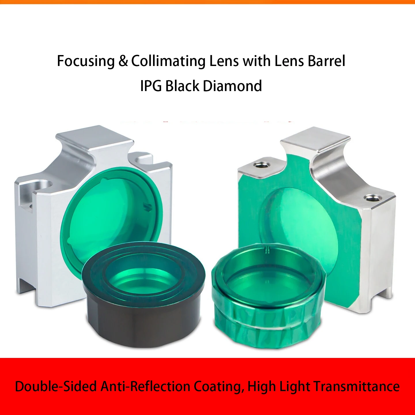 Collimating lens barrel for laser cutting machine focusing lens assembly, Wavethorn Black Diamond BLT441 310 laser lens set