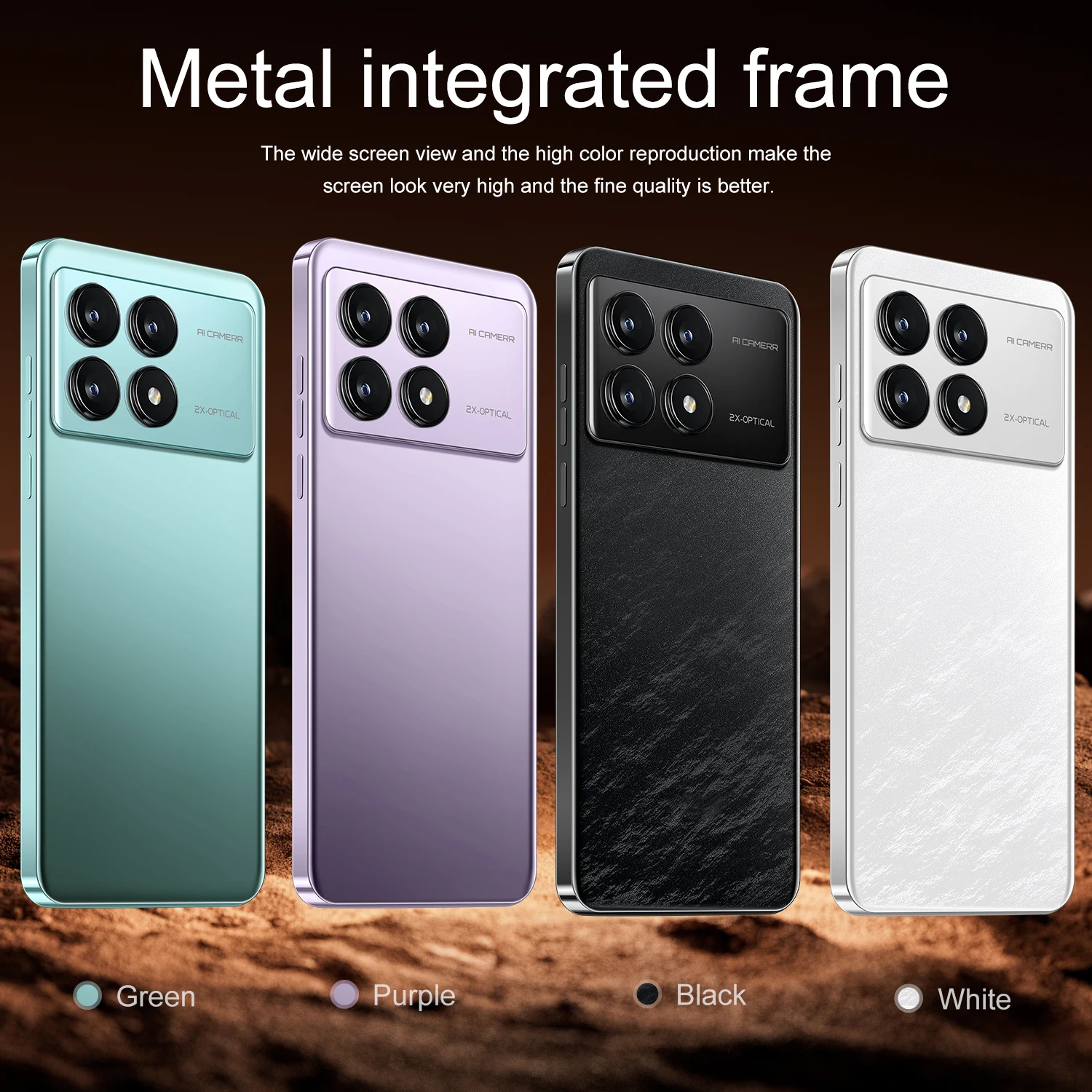 IVMI Global Vision 17Pro Max Smartphone Android 12 6GB RAM 128GB ROM 6.99 Inch Phone 16+20MP 4G Network Mobile Phones