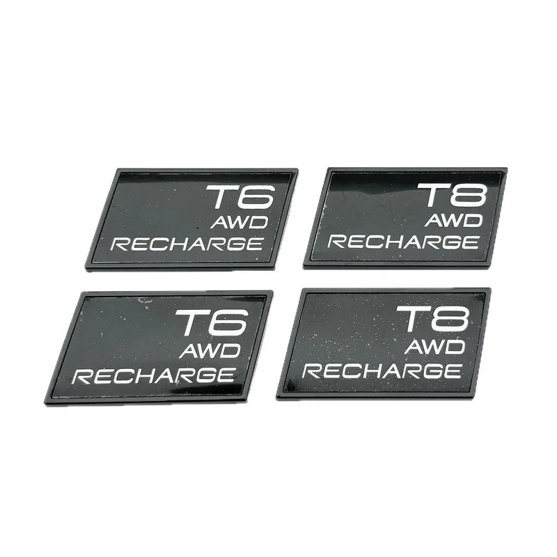 Car Styling 3D T3 T4 T5 T6 T8 B5 B6 AWD Recharge Metal ABS Adhesive Trunk Emblem Badge for Volvo XC40 XC60 XC90 V60 V90 S60 S90