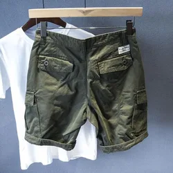 Multi-pocket Cargo Shorts Men's Casual All-match Loose Feet Summer Ins Trend Five-point Pants Straight Denim Pants Streetwear