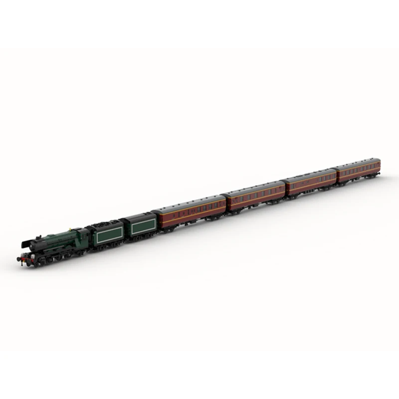 MOC Urban Express Passenger Train Sets Old Steam Locomotive Building Blocks Assembly Model Creative Kid's DIY Bricks Toys Gifts