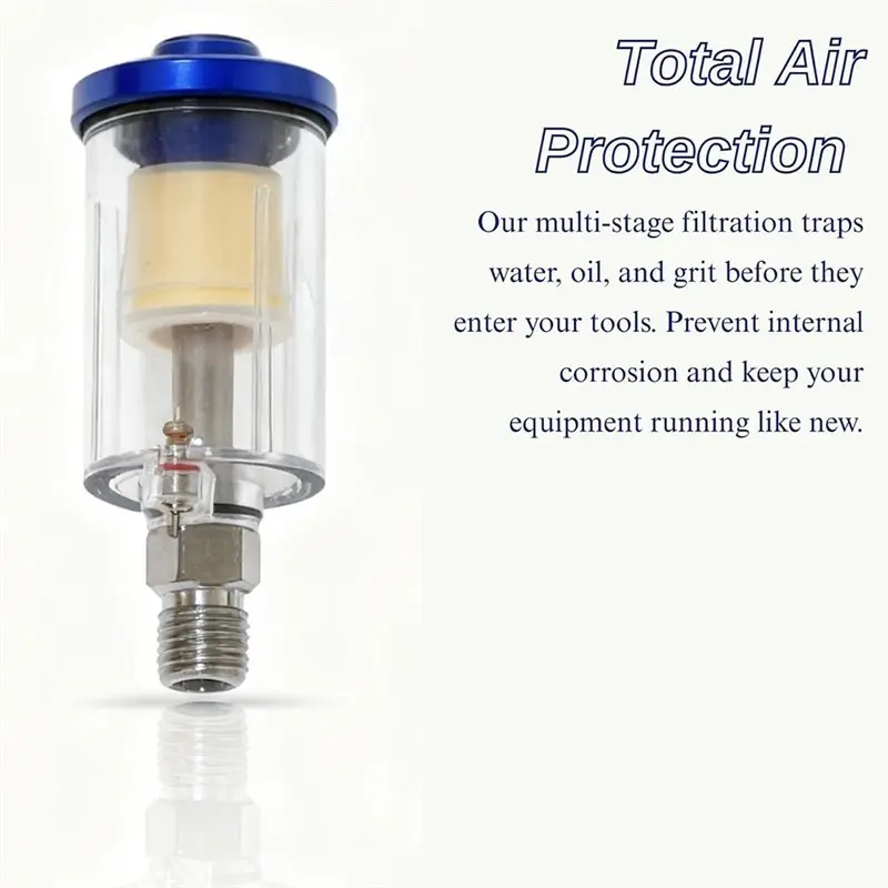 A76X-фильтр водоотделителя воздушного компрессора-1/4 дюйма NPT, 3 упаковки масляной влажности для пневматических инструментов (макс. 90 фунтов на квадратный дюйм)