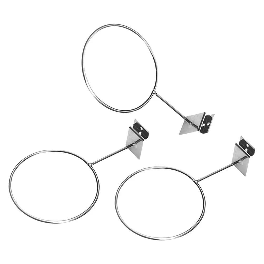 

3Pcs Sturdy Ball Rack Wall Mount Steel Basketball Storage Holder with Strong Load Capacity for Home Gym Or Garden Use