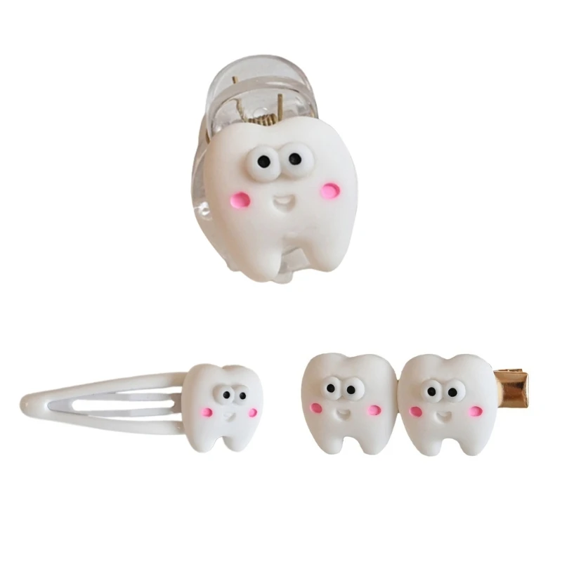 Милая заколка для волос с милыми мини-зубками, заколка для волос в виде утконоса, Y2K, заколка для девочек в стиле Харадзюку, и