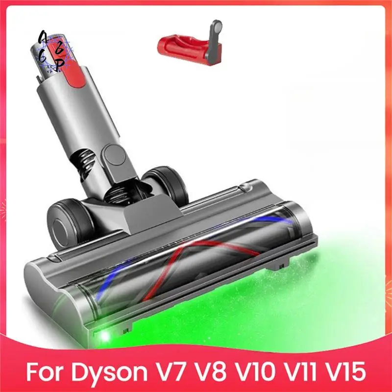 A68P-Direct Drive Brush Head For Dyson V7 V8 V10 V11 V15 Vacuum Parts With Dust Detect Green Light For Carpet Floor Clean