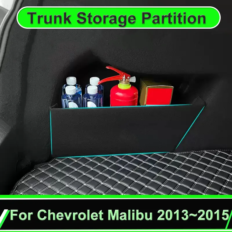 

Car Storage Box Trunk Organizer For Chevrolet Malibu 2013 2014 2015 2016 Partition Multifunction Side Box Auto Interior Parts