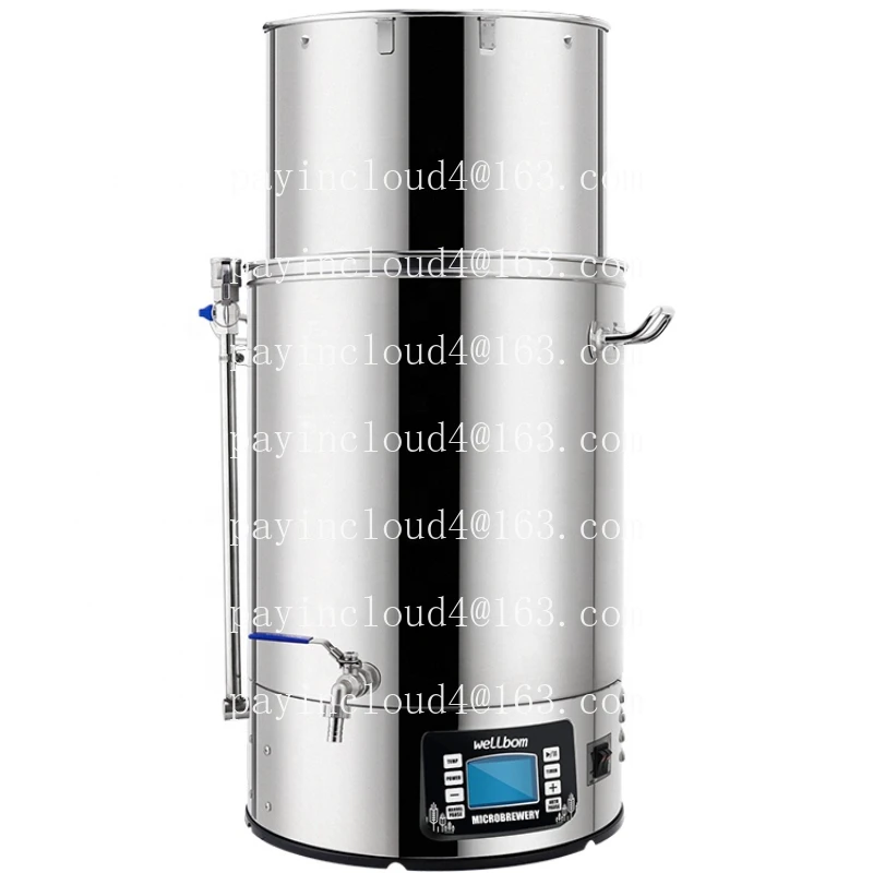 

40L 60L Stainless Steel All In One Home Beer Brewing System Equipment Electric Mash Tun Micro Brewery Craft Beer Machine