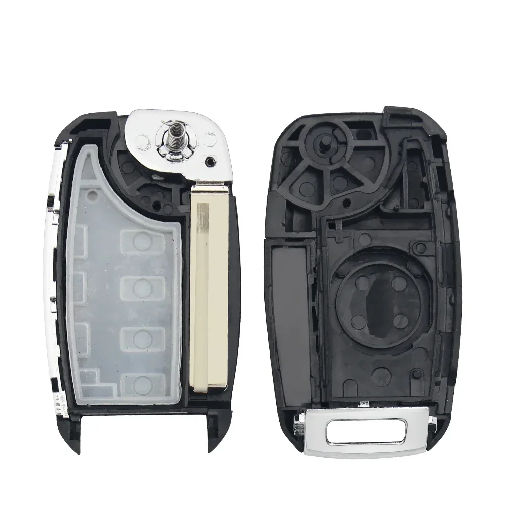 Dandkey 10 peças 2/3/4bt flip remoto chave do carro carcaça para kia carens ceed rio sportage optima sorento cerato soul forte seltos