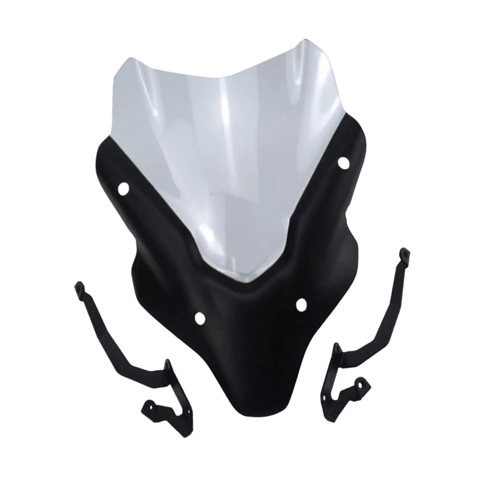 Motorcycle Wind Deflector Front Flyscreen with Mount Holes Stable Easy to Install Unique Replacement for MT07 2021-2022