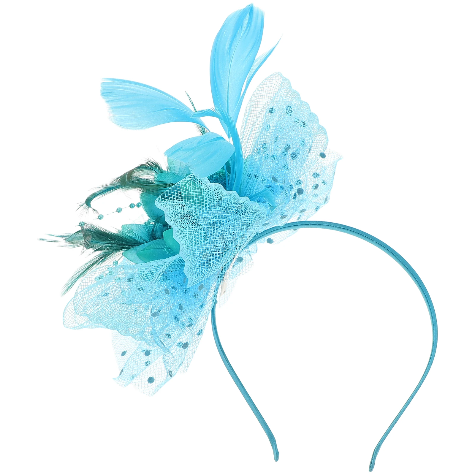 

Retro Head Flower Fascinator Hat Lightweight Women Wedding Bridal Headpiece Mesh Hair Clip Vintage Modern