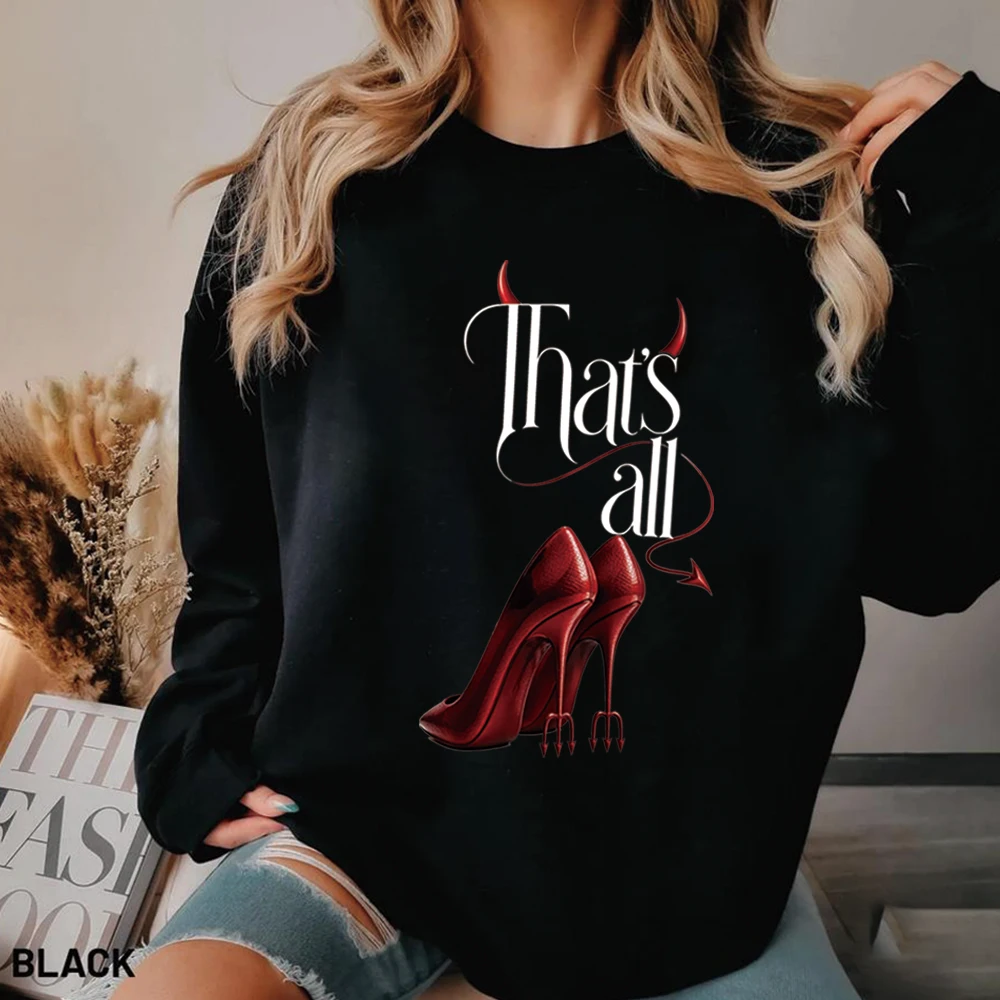 Свитшот The Devil That's All с графическим принтом, модный пуловер Prada 2, унисекс, с длинными рукавами, повседневные топы
