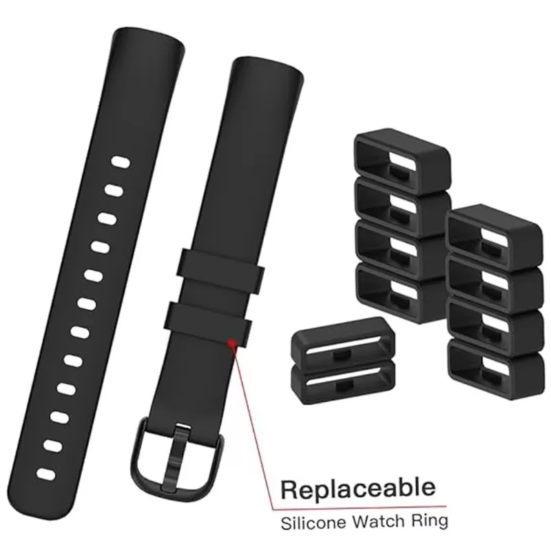 Watch Bands Fastener Rings Replacement for Garmin Fenix 7/6/5 Forerunner 245/945X Silicone Band Keeper Retainer Holder Loop