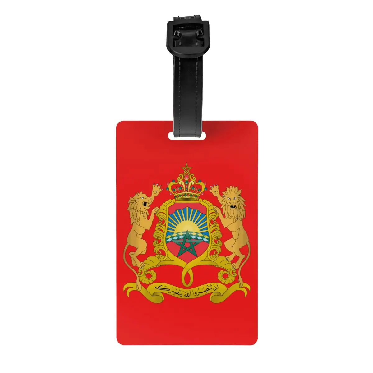 Kingdom Of Morocco Luggage Tag Moroccan Patriotic Travel Bag Suitcase Privacy Cover ID Label