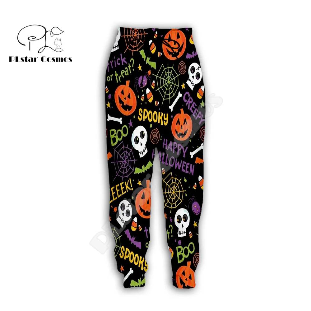 Fashion Pants Sweatpants Colorful Jogger Y2k Halloween Pumpkin Skull Ghost Tattoo Retro 3D Print Harajuku Casual Funny Trousers