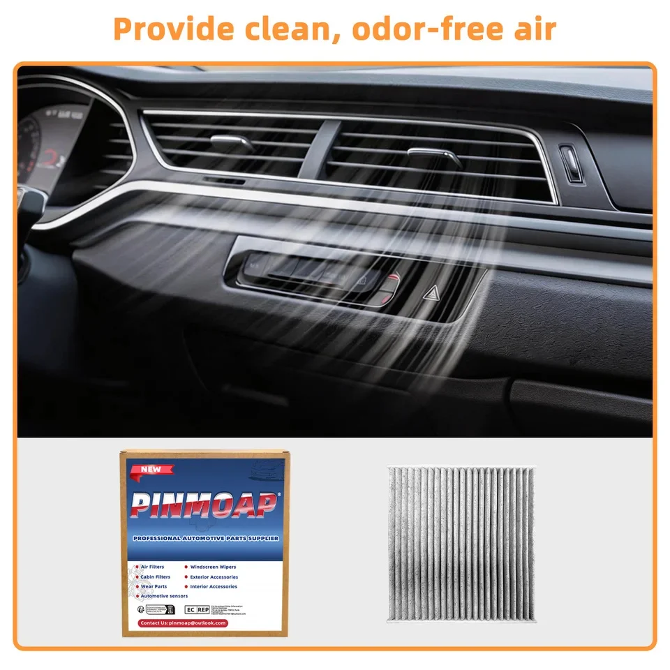 YONGRUN Aktivkohle-Innenraumluftfilter CF11182 Passend für Honda Civic CR-V HR-V Accord Clarity CR-Z Insight Acura MDX Integra – Detail 2