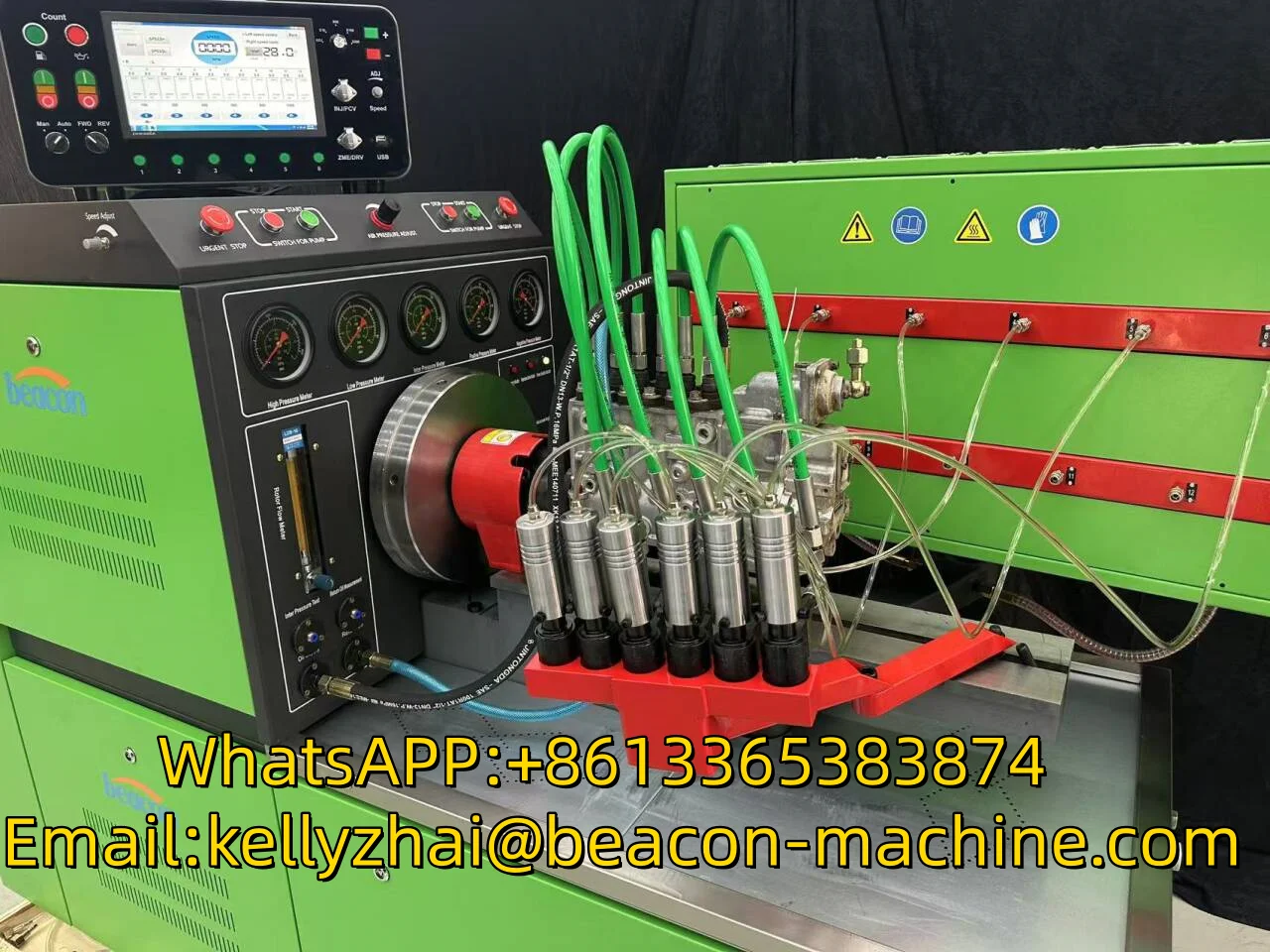 EPS816 Diesel Fuel Injection Pump Testing Equipment 12 Cylinder Mechanical  Pump Test Bench with Flow Meter