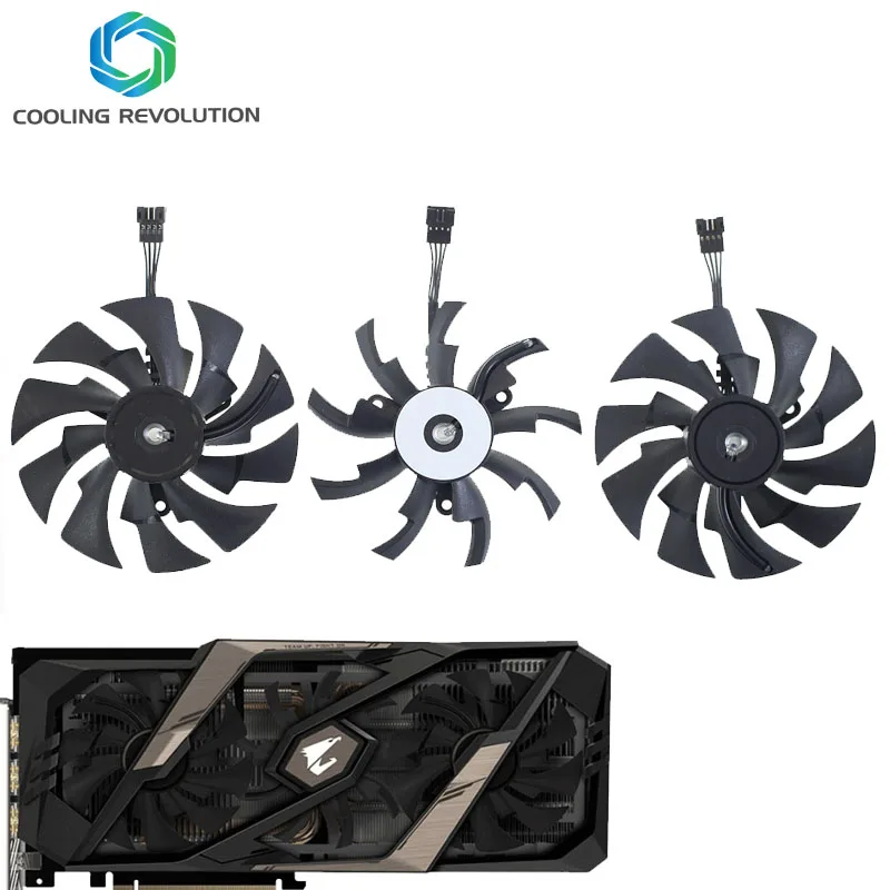 

95MM PLD10015B12H Graphics Card Fan For Gigabyte AORUS GeForce RTX 2060 2070 SUPER 2080 2080Ti XTREME Cooling Fan