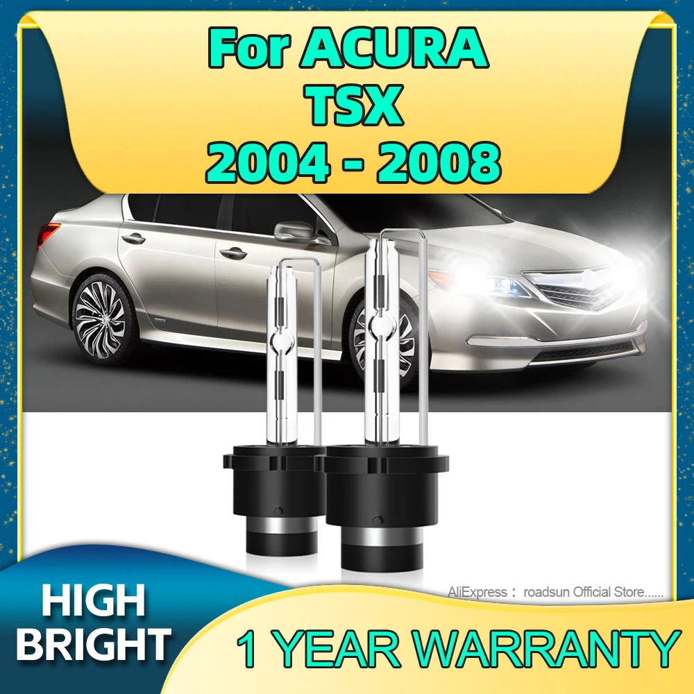 

2Pcs High Quality HID Bulb 35W D2S Car Light Xenon Headlight 12V 6000K Auto Lamp For ACURA TSX 2004 2005 2006 2007 2008