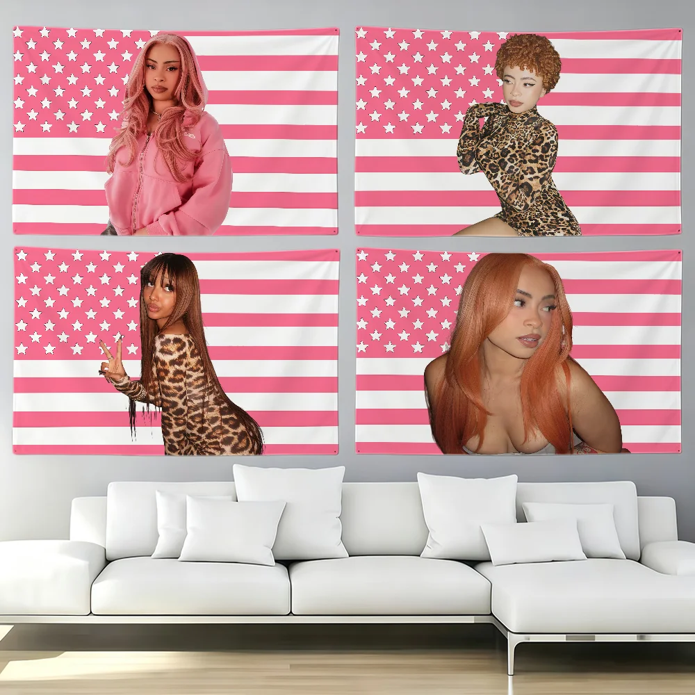 Singer I-Ice S-Spice flag Party Club Outdoor Interior Wall Decoration Banner Fans Gift Print Decor flag