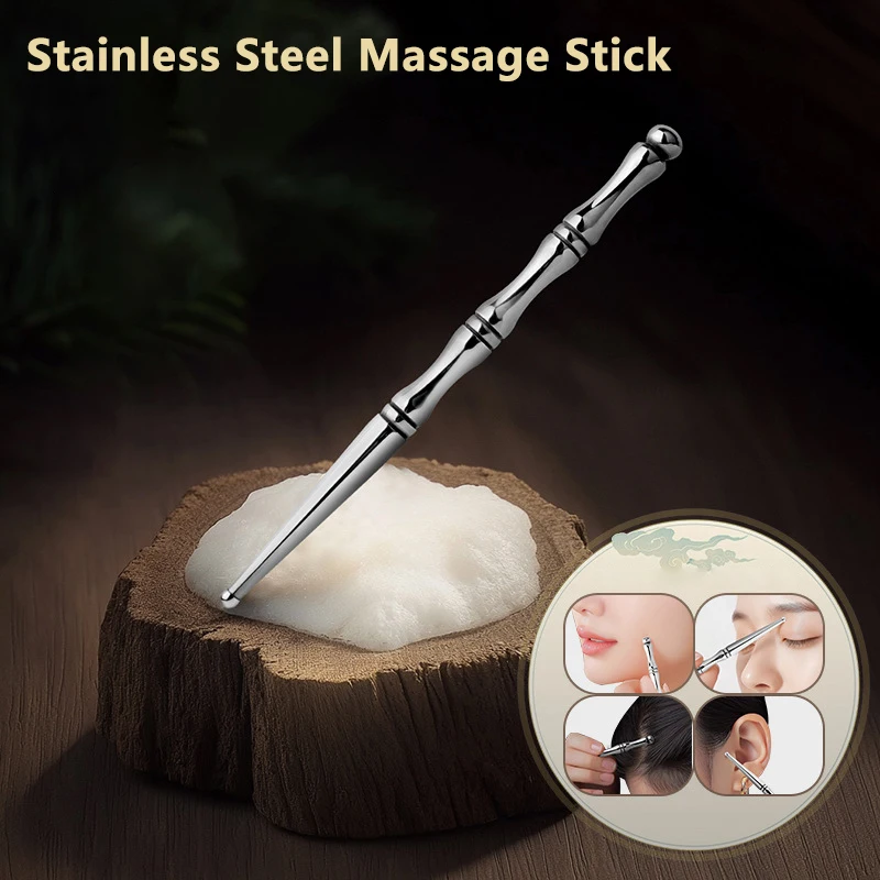 *Stainless Steel Manual Acupuncture Pen Deep Pressing Point Massager Tool For Body Relaxing Massage Relief Pain Therapy Stick`-